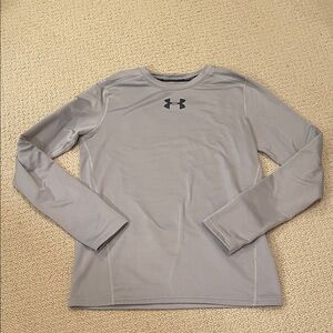 Under Armour Gray Long Sleeve Kids performance fleece